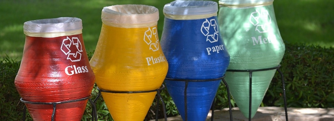 poubelles de tri pour le recyclage des déchets