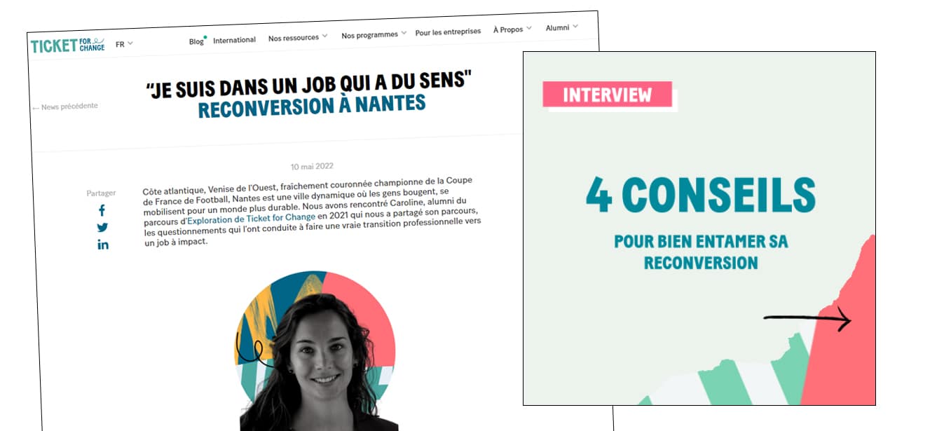 Interview de Caroline et Conseil à la reconversion