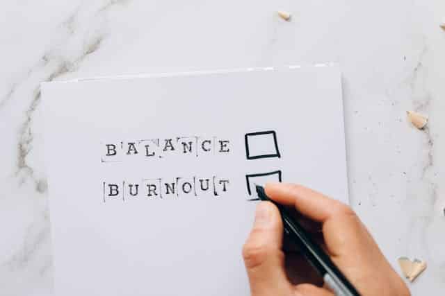balance et burn-out